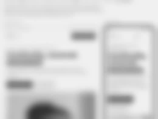 Blurred page from the client's brand guide covering the new website concept